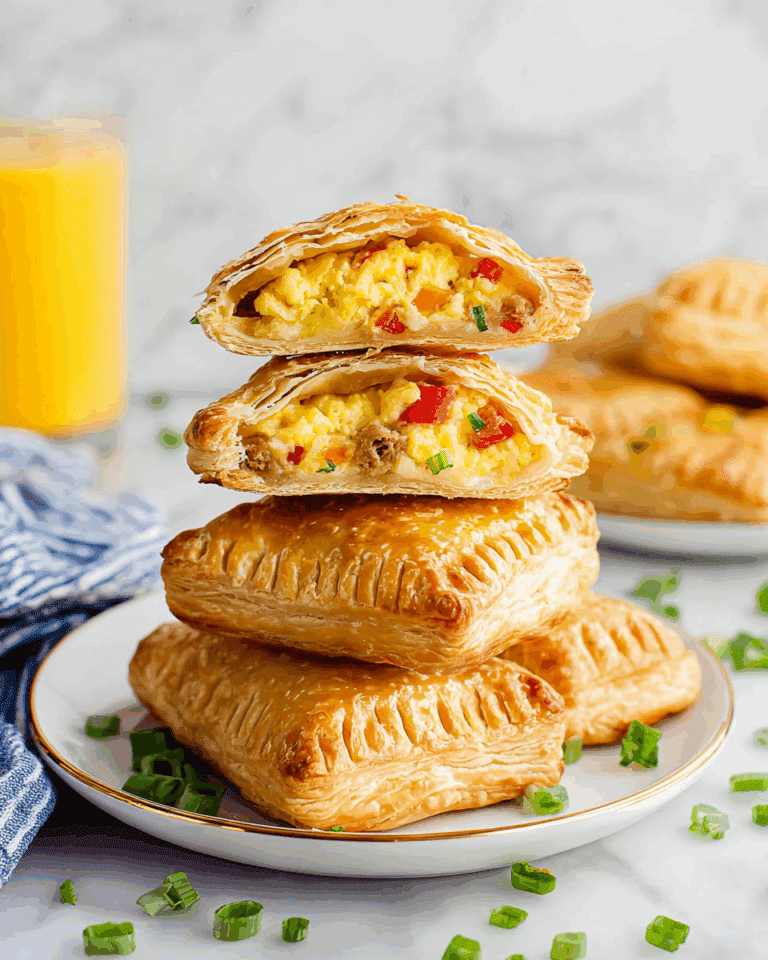 Homemade Breakfast Hot Pockets with Sausage, Egg, and Cheddar Recipe