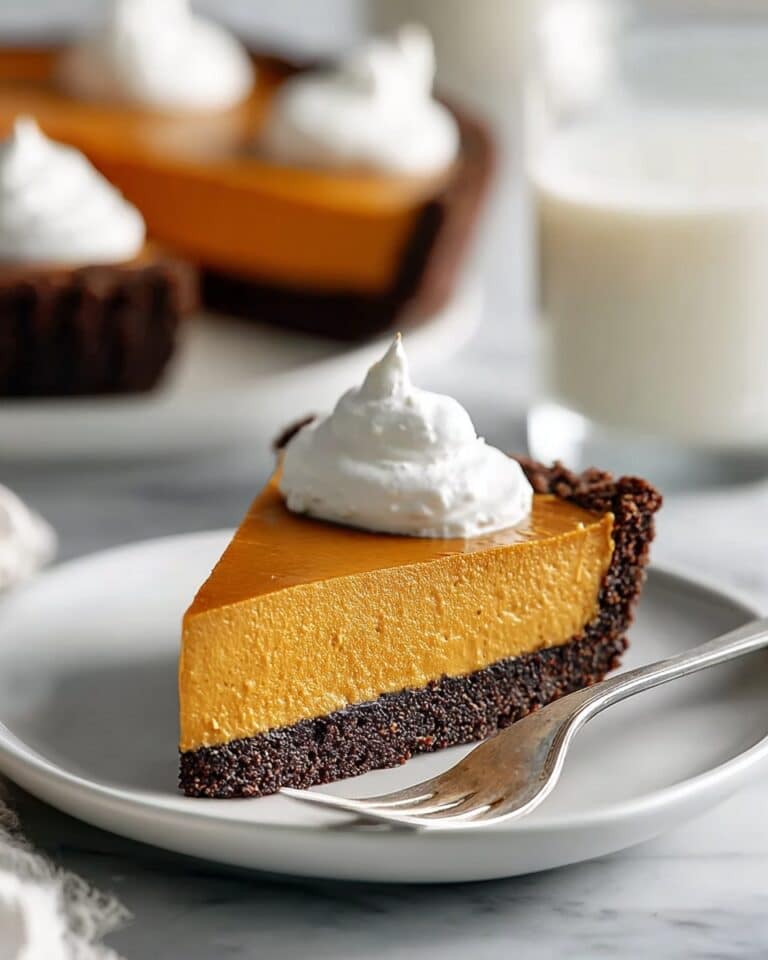 Simple Dark Chocolate Pumpkin Tart Recipe