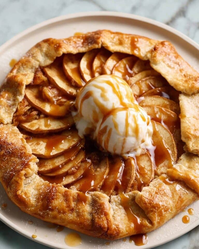 Homemade Apple Galette with Flaky Crust and Spiced Apple Filling Recipe