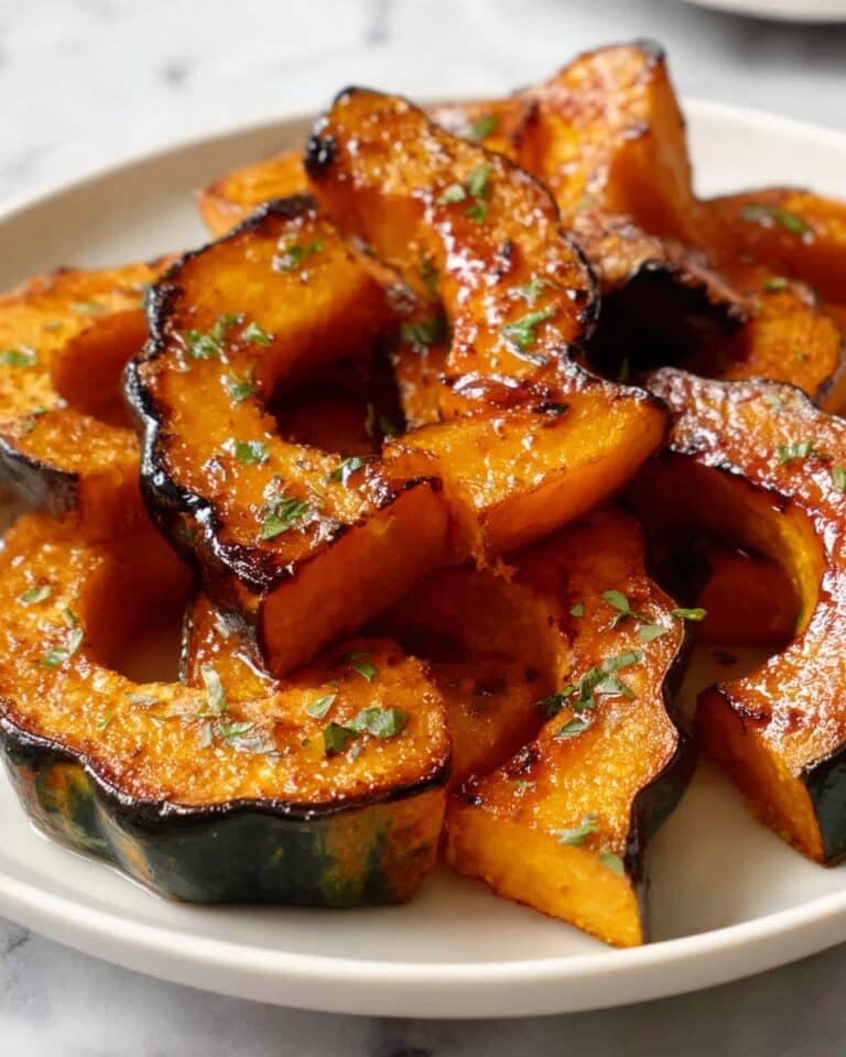 Oven-Roasted Acorn Squash Slices with Brown Sugar and Butter Recipe
