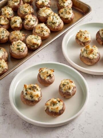 Spinach Artichoke Stuffed Mushrooms Recipe
