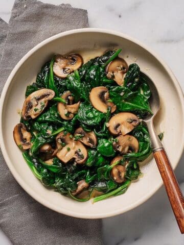 Sauteed Spinach and Mushrooms Recipe