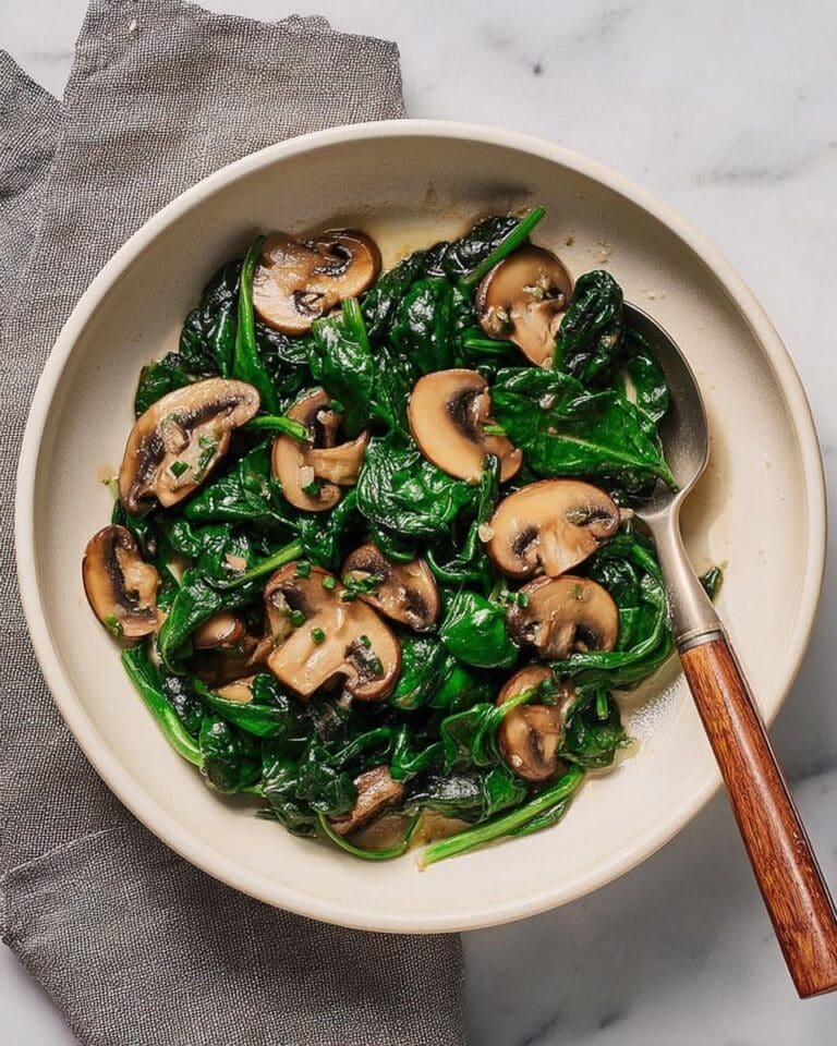 Sauteed Spinach and Mushrooms Recipe