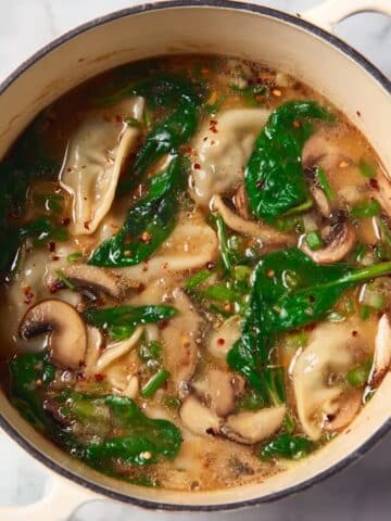 Potsticker Soup with Miso-Ginger Broth Recipe
