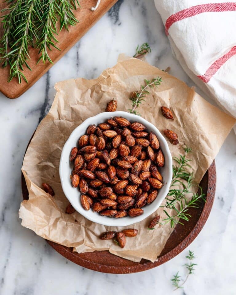 Easy Spicy Roasted Almonds with Rosemary Recipe
