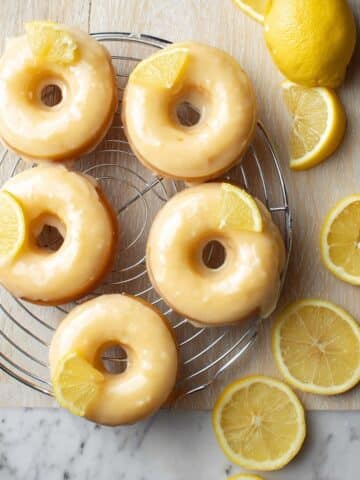 Vegan Lemon Doughnuts with Lemon Glaze Recipe