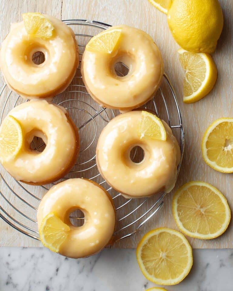 Vegan Lemon Doughnuts with Lemon Glaze Recipe