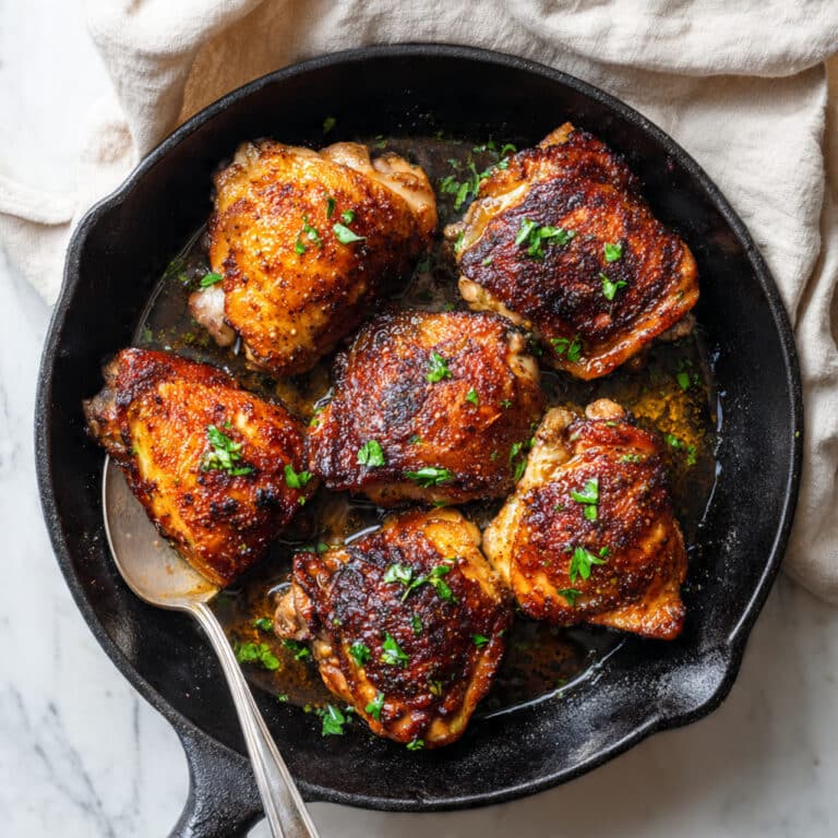 Garlic Butter Baked Chicken Thighs Recipe
