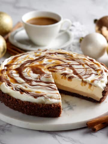 Gingerbread Cheesecake with Salted Caramel Sauce Recipe