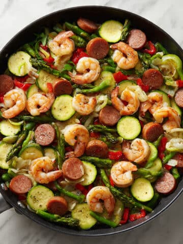 Shrimp and Sausage Vegetable Skillet (Meal-Prep) Recipe