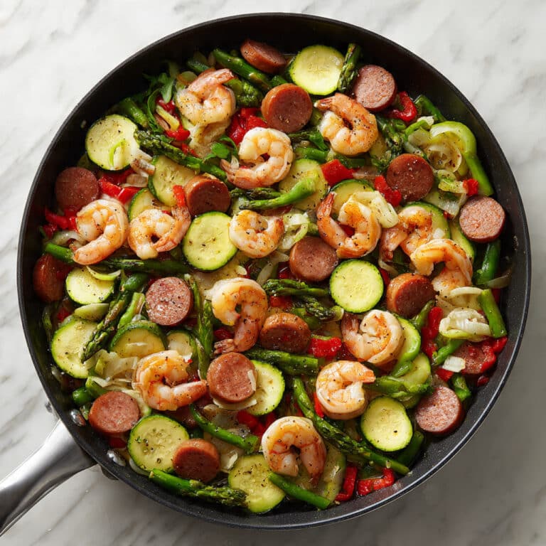 Shrimp and Sausage Vegetable Skillet (Meal-Prep) Recipe