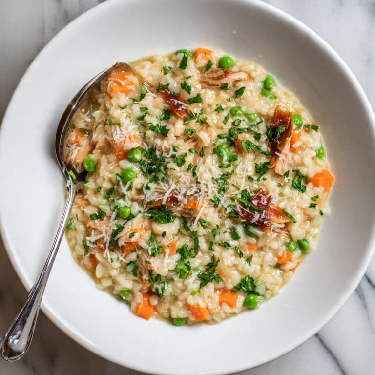 Creamy Chicken Pot Pie Orzo Recipe