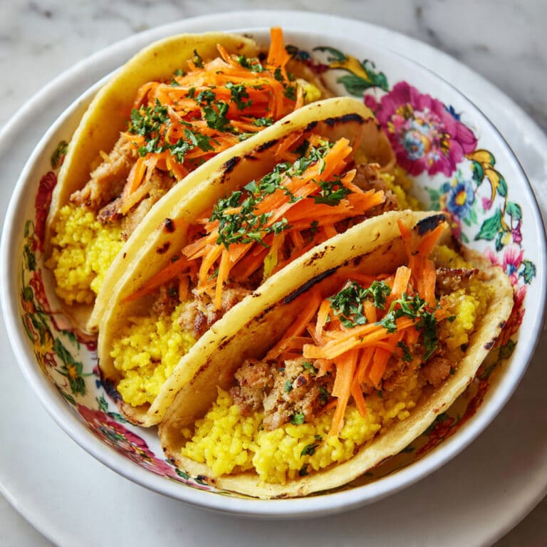 Butter Chicken Tacos with Turmeric Rice Recipe