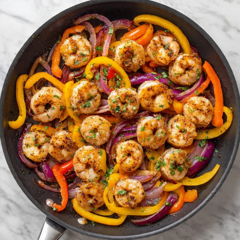 Shrimp Fajitas with Lime and Bell Peppers Recipe