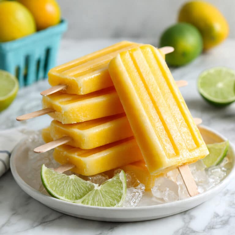 Peach Daiquiri Popsicles Recipe