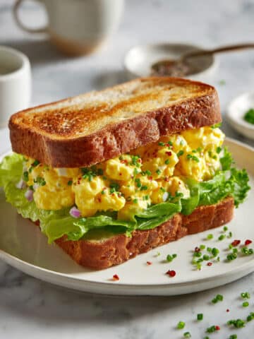 Easy Egg Salad Recipe with Mustard, Mayo, and Red Onion Recipe