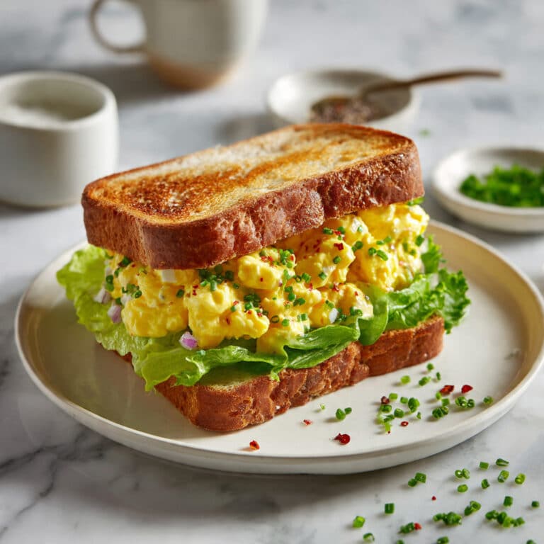 Easy Egg Salad Recipe with Mustard, Mayo, and Red Onion Recipe