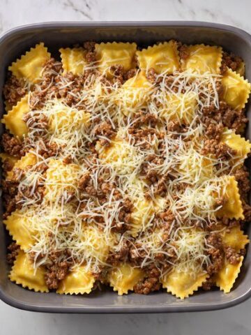 Easy Baked Ravioli Lasagna