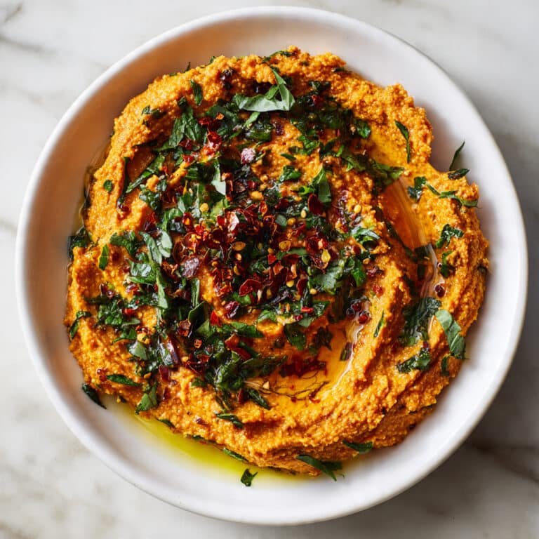 Muhammara Recipe (Roasted Red Pepper Dip) Recipe