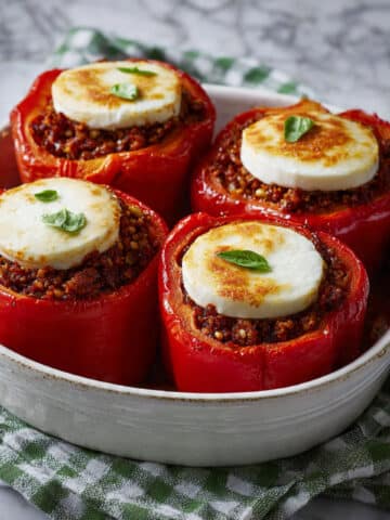 Cheesy Italian Stuffed Peppers with Mozzarella Recipe