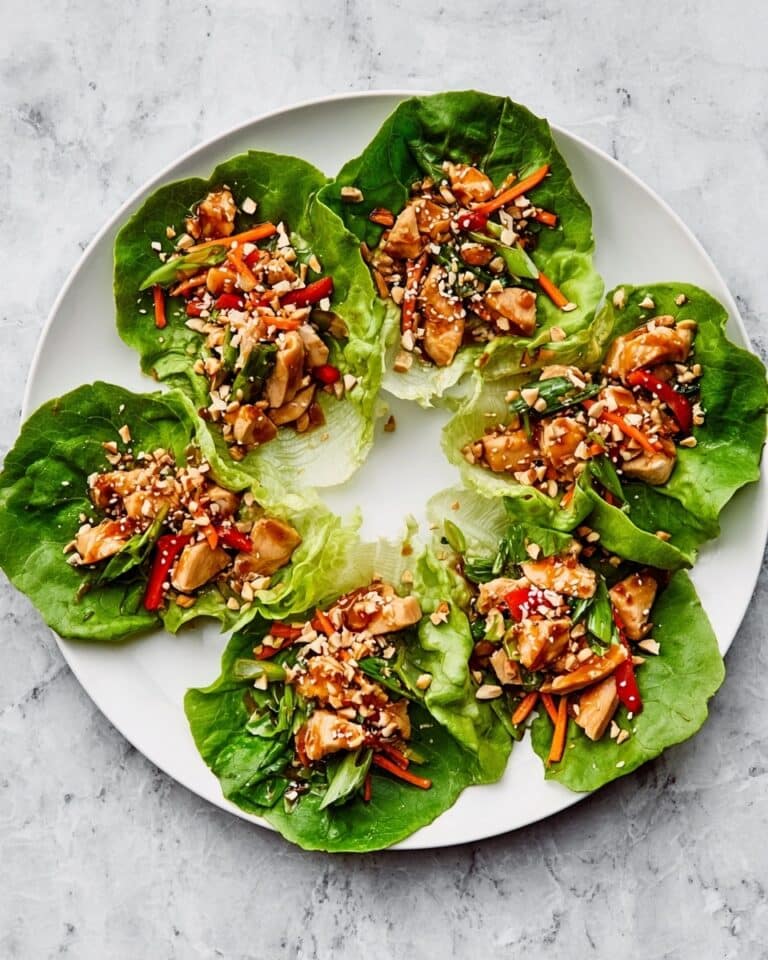 Teriyaki Chicken Lettuce Wraps Recipe