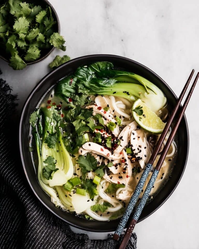 Turkey Soup with Rice Noodles Recipe
