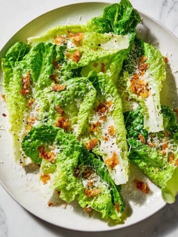 Creamy Caesar Salad with Toasted Breadcrumbs Recipe