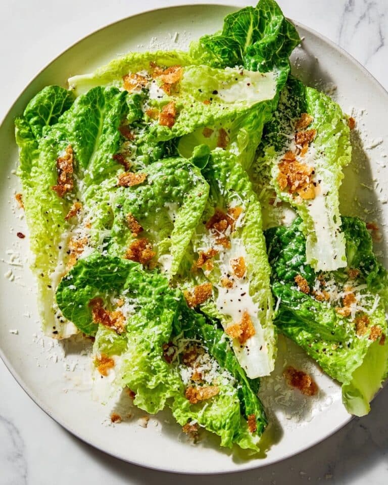 Creamy Caesar Salad with Toasted Breadcrumbs Recipe