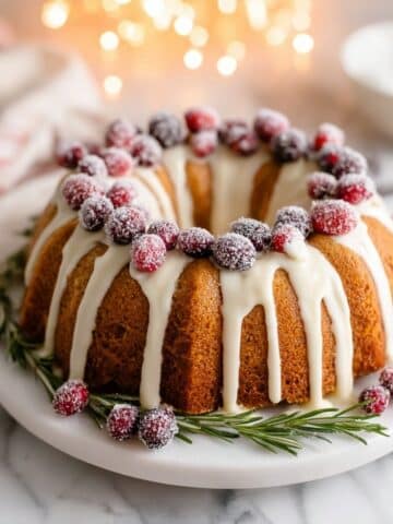 Cranberry-Orange Olive Oil Cake with Simple Glaze Recipe