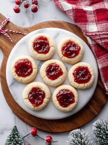 Raspberry Thumbprint Cookies (Gluten Free Option) Recipe