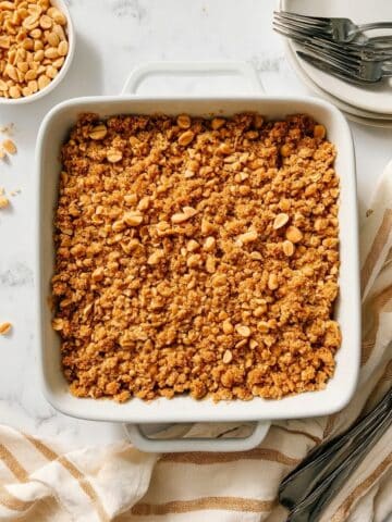 Peanut Butter Apple Crumble (Gluten Free, Dairy Free) Recipe