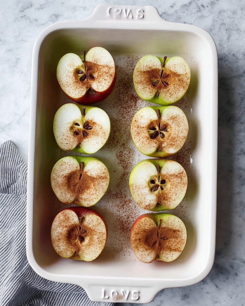 Rectangular Apple Easy Baked Apples with Crumb Topping – Cozy & Delicious
