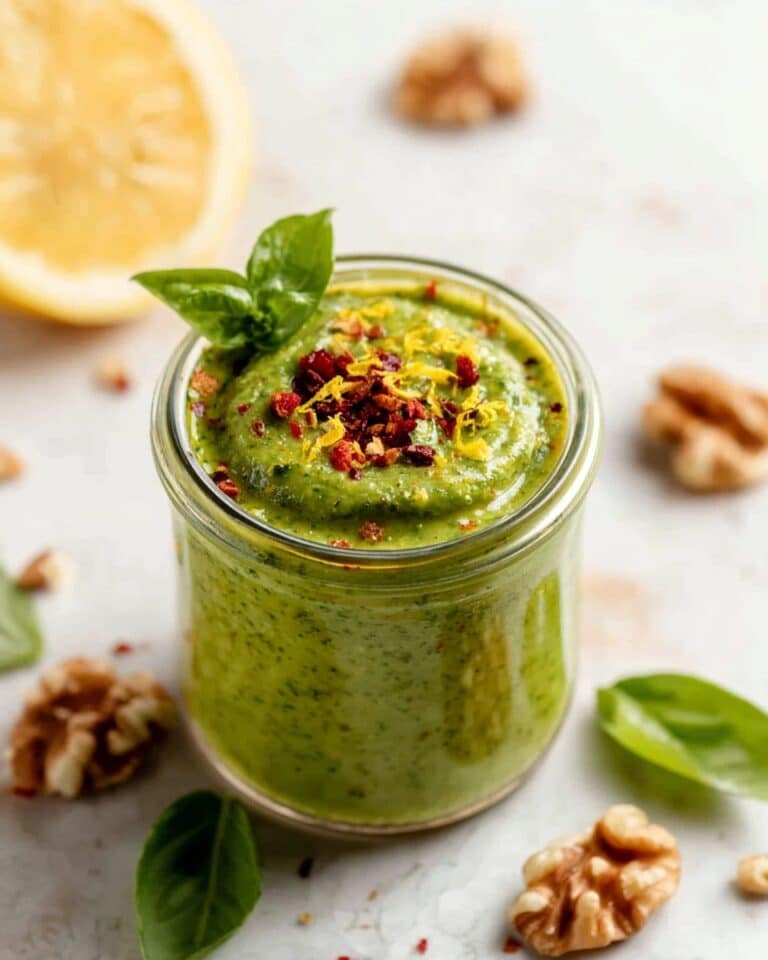 Basil Walnut Pesto Recipe
