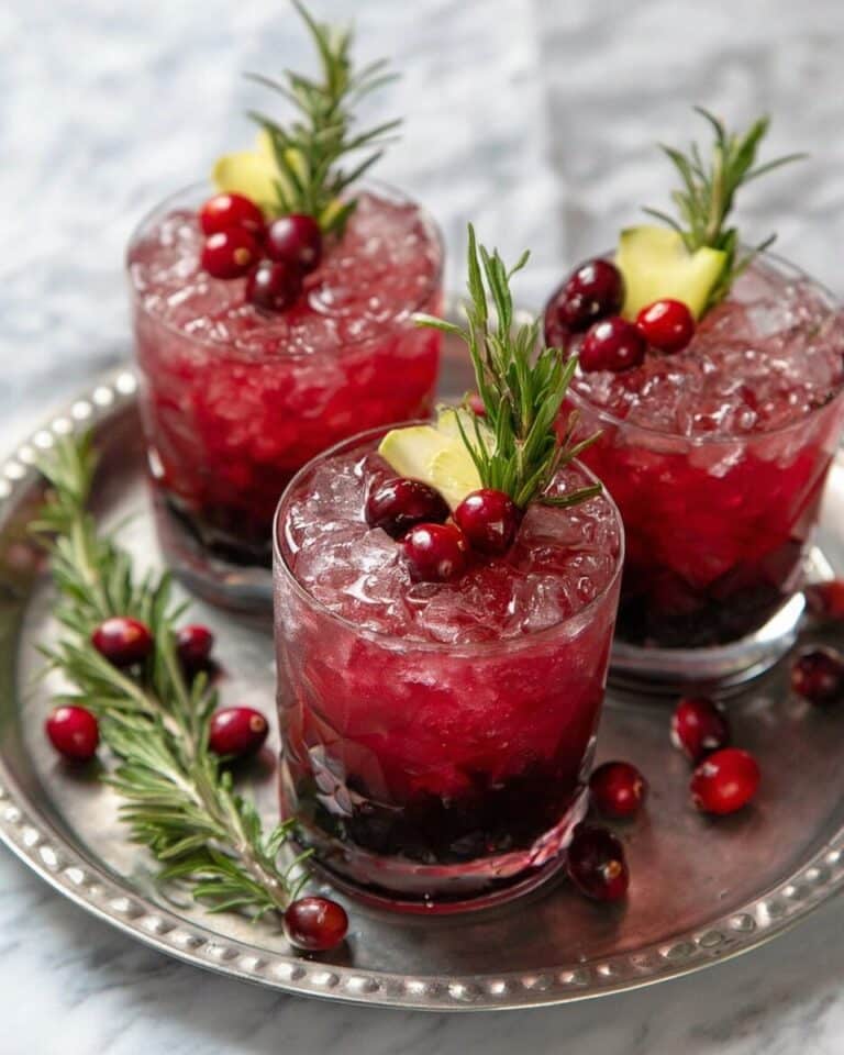 Sparkling Cranberry Kombucha Mocktail Recipe