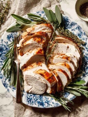 Roasted Bone-In Turkey Breast with Herb-Infused Compound Butter Recipe