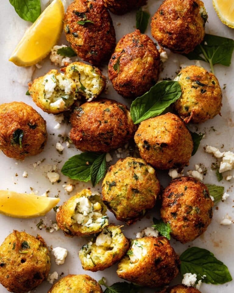Greek Zucchini Tots with Minted Yogurt Recipe