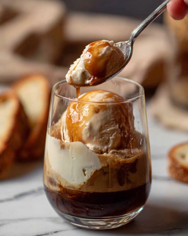 Affogato: Vanilla Gelato with Hot Espresso and Optional Liquor Recipe