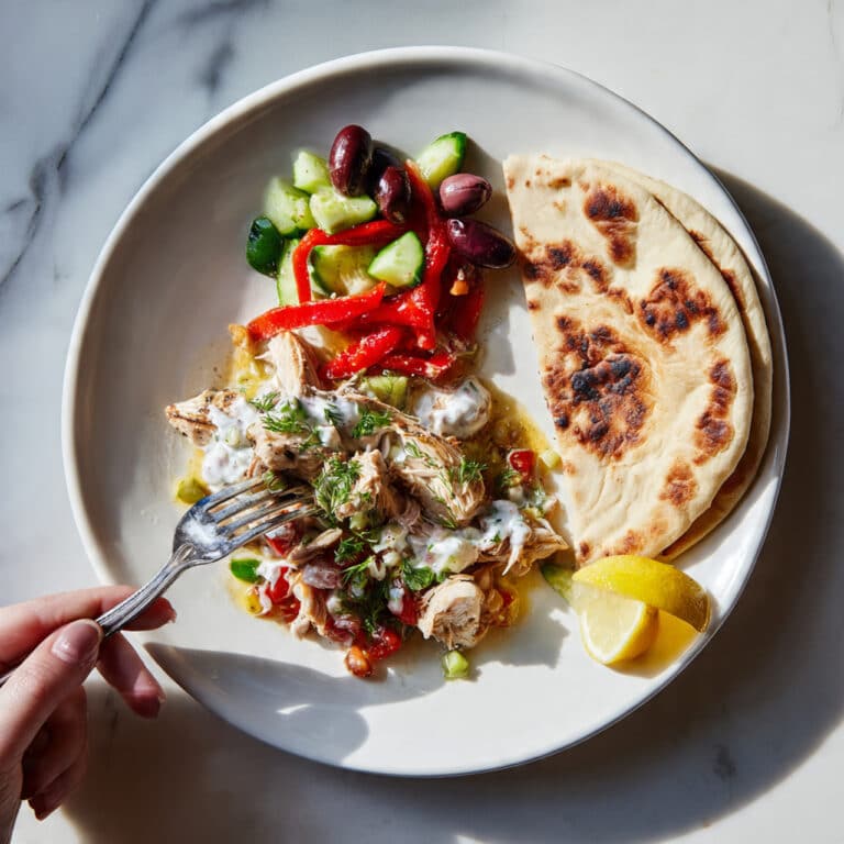 Sheet Pan Chicken Pitas with Tzatziki Recipe