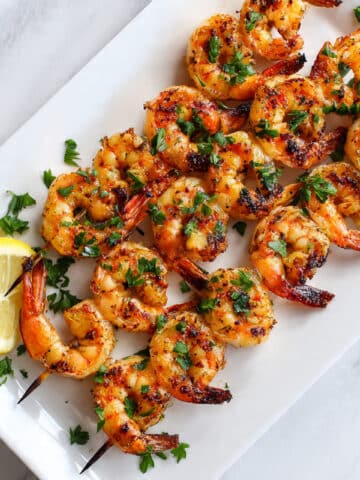Grilled Lemon Paprika Shrimp Skewers Recipe