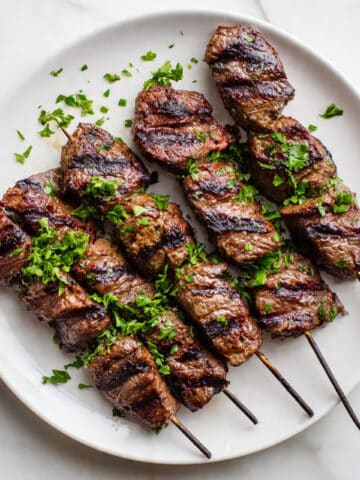 Beef Kofta Kebabs with Tzatziki and Fresh Sides Recipe