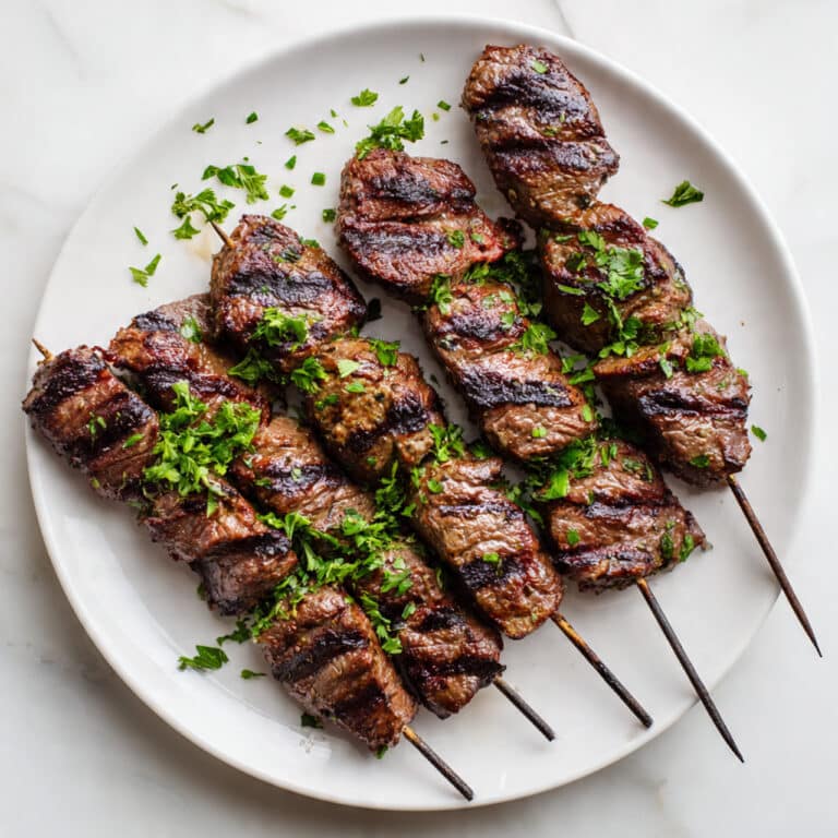Beef Kofta Kebabs with Tzatziki and Fresh Sides Recipe