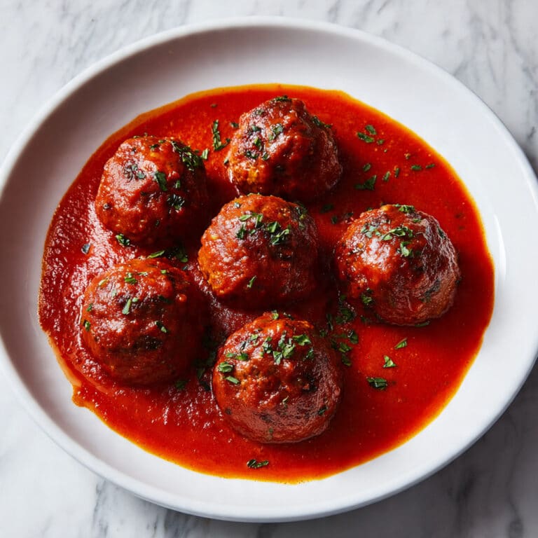 Baked Italian Meatballs in Marinara Sauce Recipe
