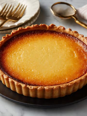 Homemade Butterscotch Tart with Sweetened Shortcrust Pastry Recipe