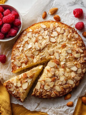 Almond Flour Raspberry Cake Recipe