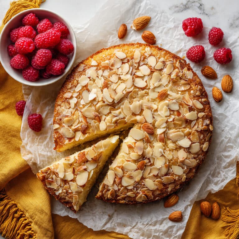 Almond Flour Raspberry Cake Recipe