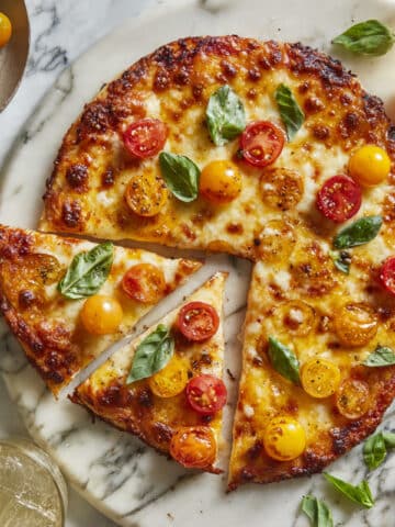 Fresh Cherry Tomato Basil Pizza Recipe