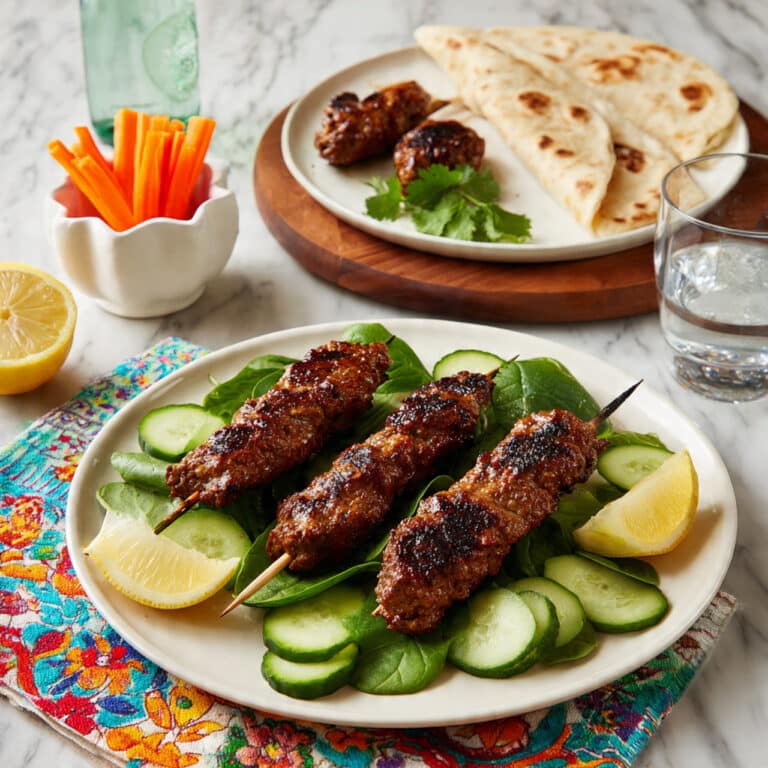 Quick and Juicy Chicken Seekh Kababs Recipe