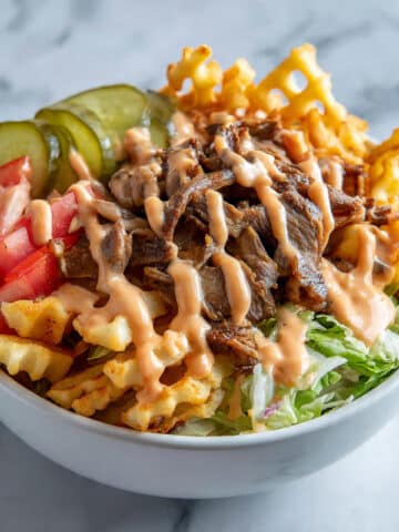 Burger Bowls with House Sauce and Ranch Fries Recipe