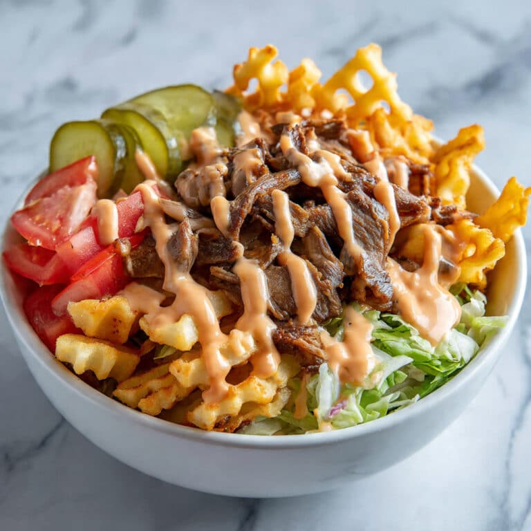 Burger Bowls with House Sauce and Ranch Fries Recipe