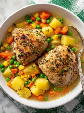 Stove Top Lemon Chicken Roast with Vegetables Recipe